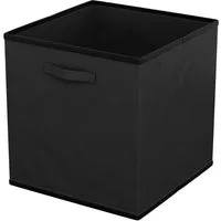 Intirilife Aufbewahrungsbox (6 St), Faltbare Aufbewahrungsbox ohne Deckel - Schwarz