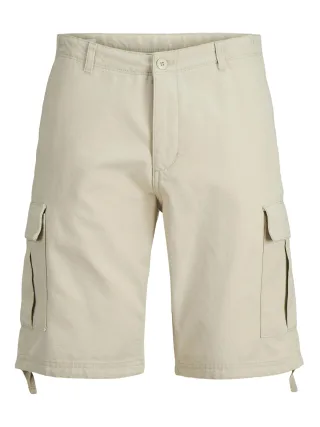 JACK&JONES - JPSTCOLE BARKLEY CARGO SHORTS MID SN moonbeam - Gr. - S