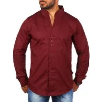 CARISMA Langarmhemd Herren langarm Stehkragen Hemd H-902-regular fit Regular Langarm Stehkragen Uni
