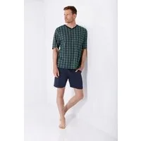 Hajo Schlafanzug Herren Schlafanzug Shorty Premium Cotton