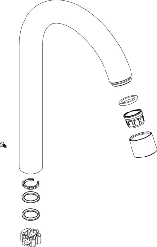 Hansgrohe Auslauf kpl.Logis Classic Küchenmischer chrom, 92223000 92223000