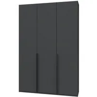 Wimex Kleiderschrank Mugano,in 5 Breiten,2 Höhen,2 Tiefen, viele Farben, Made in Germany (in Basic oder Premium Ausstattung) mit langen Griffen aus Metall, mit oder ohne Spiegel