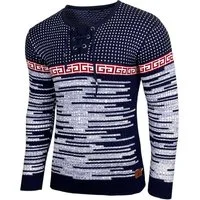 Baxboy Strickpullover BAXBOY Herren stylischer Rundhals Strick-Pullover B-52156