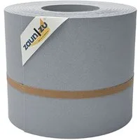 zaunzu Sichtschutzstreifen Premium für Doppelstabmatten Zaunblende Fenstergrau, 26m, (1 Rolle, genarbte Oberfläche, UV-beständiger Sichtschutz), 5 Jahre garantierte Farbechtheit