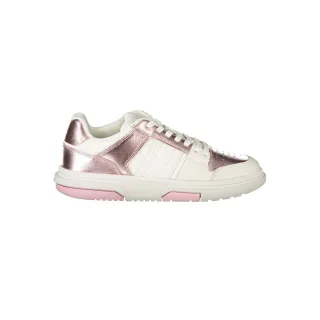 Metallische Lowtop Sneakers Roségold-Stil
