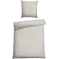 Schiesser Bettwäsche Yosa aus weicher Baumwolle mit schlichtem Minimaldessin, Renforcé, 2 teilig, Made in Green