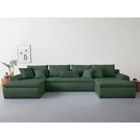 Home affaire Wohnlandschaft Win U-Form, B: 366 cm - OTTO. Verlässliche Qualität., Schlaffunktion, Bettkasten & 5 Zierkissen