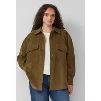 QS Langarmbluse Bluse Bluse aus Baumwollcord