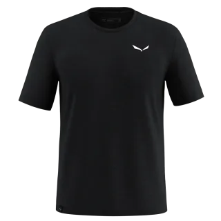 SALEWA - Eagle Minilogo Merino T-Shirt Herren - Schwarz (Gr.54)
