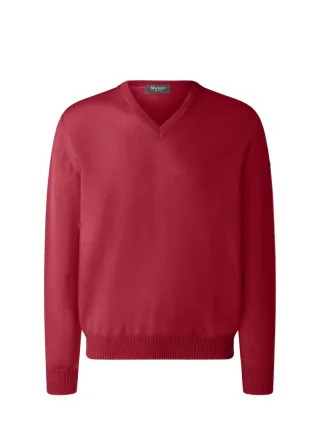 MAERZ Muenchen - Pullover V-Ausschnitt 1/1 Arm dried beetroot - Gr. - 48