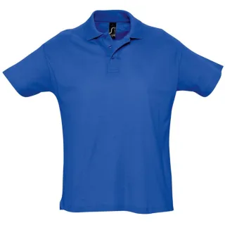 SOLS Herren Sommer II Pique Kurzarm-Poloshirt (Königsblau)