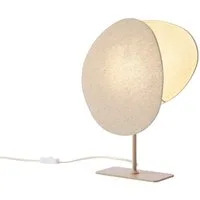 Qazqa Tischleuchte Organica, ohne Leuchtmittel, Warmweiß, QAZQA Tisch­leuchte, e27, Beige, linen, Japandi