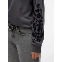 Vero Moda Sweatshirt VMHELEN TRINA (1-tlg) Stickerei