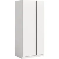 Home affaire Kleiderschrank BENDINGO, Schlafzimmerschrank, Schrank, Garderobenschrank (OTTO BESTSELLER, Garderobe & Schlafzimmer) Breite 80cm, weiß, 2-türig, inkl. 1 Kleiderstange und 1 Ablageboden