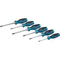 Schraubendreher-Set PH/SL Professional, 6-teilig blau/schwarz, 5x mit Schlagkappe