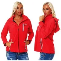 Geographical Norway Softshelljacke Damen Softshell Outdoor Wander Trekking Jacke in Unifarbe, mit abnehmbarer Kapuze, mit Stehkragen
