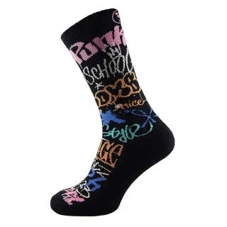 Herren Crew Socken mit Straßen-Graffiti