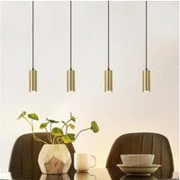Nettlife Pendelleuchte Pendelleuchte 4 Flammig Holz Esstisch, Höhenverstellbar, LED wechselbar, für Esstisch Küche Wohnzimmer