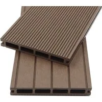 HOME DELUXE Terrassendielen WPC Terrassendielen SAMANA Komplettset (inkl. Unterkonstruktion), BxL: je 14,6x220 cm, rutschhemmend & wetterfest, Terrassenboden, Dielenboden