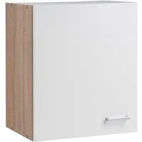 Hängeschrank SONEA, B 40 x H 53 cm, Weiß matt, Eiche Sonoma Dekor