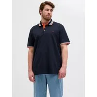 Jack & Jones PlusSize Poloshirt JJEPAULOS POLO SS NOOS PLS Baumwolle, regular fit
