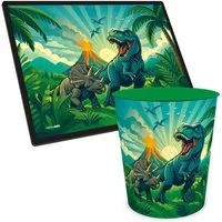itenga Schreibtischunterlage ITENGA Kinder Papierkorb Schreibtischunterlage Set - ca. 11 Liter - Di