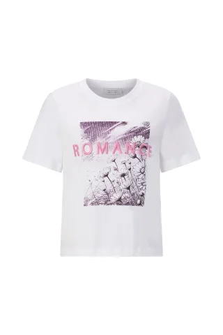Rich & Royal - Elegant Fit T-Shirt Romance white - Gr. - L