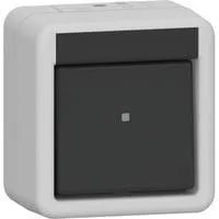 Wippschalter 10 Ampere 250 Volt Universal-Aus-Wechselschalter Kunststoff grau, Retail