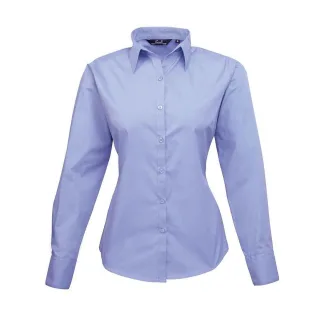 Premier - Hemd für Damen Langärmlig (Mittelblau)