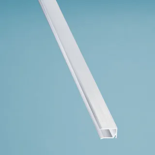 Alu Abschlussprofil | Kantenschutz mit Tropfnase | für Plattenstärke 10 mm | pressblank