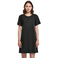 urbandreamz Jerseykleid Damen Kleid Shirt Tee Dress Shirt Mittel Lang Rundhals