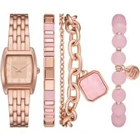 Skechers Quarzuhr SETS SR9133, (Set, 4-tlg., mit 3 Armbändern), Armbanduhr, Damenuhr, Ideal auch als Geschenk, analog