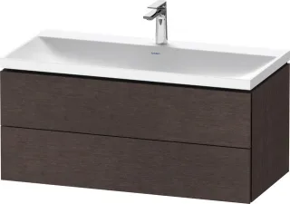 Duravit L-Cube c-shaped Set wandhängend Eiche dunkel gebürstet Matt 1000x480x480 mm - LC6952O7272000 LC6952O72720000
