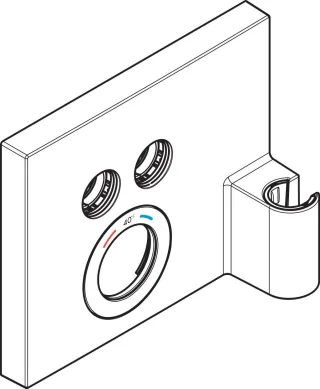 Hansgrohe Rosette iBox FixFit Shower Select Thermostat komplett chrom, 92299000 92299000