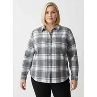 Witt Klassische Bluse Flanell-Bluse Langarm