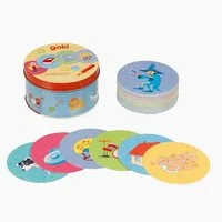 goki Lernspielzeug Pantomime in der Blechdose (packung, 50-St., box), Das Spiel ohne Worte für Kinder und Familien