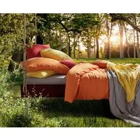fleuresse Bettwäsche Provence in Gr. 135x200, 155x220 oder 200x200 cm, Halbleinen, 2 teilig, Halbleinen, 50% Baumwolle, 50% Leinen, Gr. 135x200, 155x220, 200x200cm