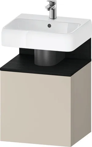 Duravit Qatego Waschtischunterbau wandhängend Taupe Supermatt 490x420x645 mm - QA4077L16830000 QA4077L16830000