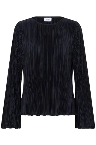 Langarm-Bluse ZuniSZ Langarm-Bluse Gerade Passform black