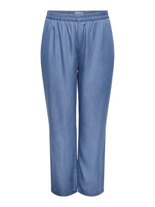 ONLY CARMAKOMA - CARCHARIS LIFE HW PULL-UP PANT WVN medium blue denim - Gr. - 32