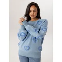 Aniston PLUS Strickpullover mit aufgestrickten Herzen