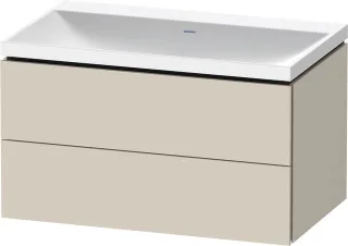 Duravit L-Cube c-shaped Set wandhängend Taupe Supermatt 800x480x480 mm - LC6951N83830000 LC6951N83830000
