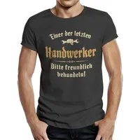 RAHMENLOS® T-Shirt für Handwerker: Bitte freundlich behandeln