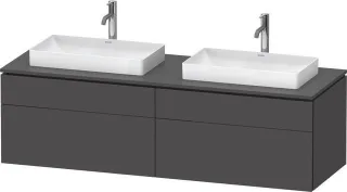 Duravit L-Cube Konsolenwaschtischunterbau wandhängend Graphit Matt 1620x550x482 mm - LC4873B49490000 LC4873B49490000