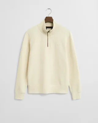 GANT - Sacker Rib Sweatshirt mit Reißverschlusskragen - Gr. - L