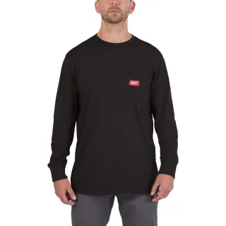 Milwaukee Arbeits-Langarm-Shirt mit UV-Schutz Schwarz XXL - 4932493037