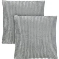 Aspero Kissenbezug 2 Kissenbezüge aus Streifen-Flanell 80x80 cm Pilar, Kopfkissen aus hautsympathischem Material
