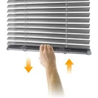 euroharry Jalousie Cordless-Schnurlos Aluminium Venetian Blind Alu Jalousie Rollo
