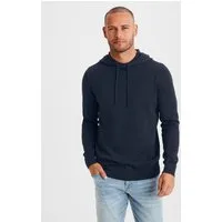 H.I.S Hoodie, Strickpullover mit Kapuze Feinstrick aus pflegeleichter Baumwollmischung