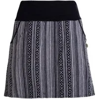 Vishes Minirock Damen Sommerrock kurz Minirock Röcke Ethno-Style Gestreift Goa, Boho